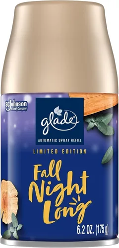 Vista 2 de Glade Recambio automático en aerosol, ambientador para el hogar y el baño, noche de otoño, 6.2 onzas, 4 latas