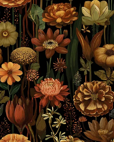 Vista 14 de BOKEBEVE Papel Pintado Vintage de Despegar y Pegar Hojas Papel de Contacto Oro Negro Floral para Estante de Libros Forro de Cajón Amigable