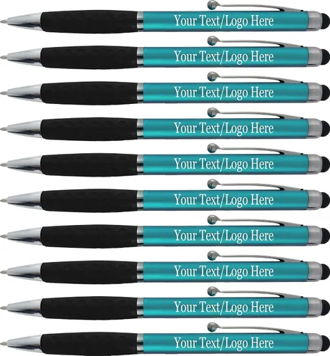 Vista 13 de SyPen Bolígrafos personalizados con nombre o logotipo, paquete de 300 bolígrafos personalizados para negocios, combo de bolígrafo y lápiz óptico