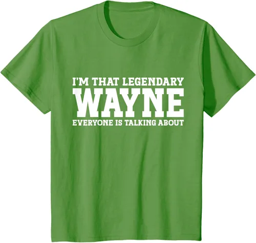 Vista 43 de Wayne Personal Name Funny Wayne Camiseta, Negro