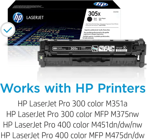 Vista 2 de HP 305X CE410X Cartucho de tóner Alto rendimiento