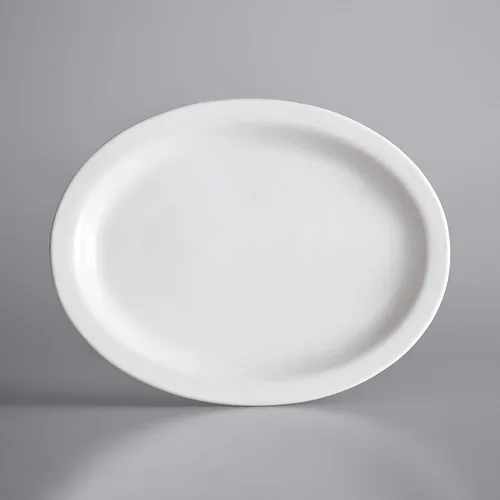 Vista 9 de Valor de restaurante, borde estrecho de gres (plato de frutas de 4 onzas, blanco americano)