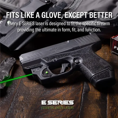Vista 5 de Mira láser verde serie E de Viridian Weapon Technologies, ajuste personalizado para armas, para pistolas con o sin riel, láser verde clase 3R