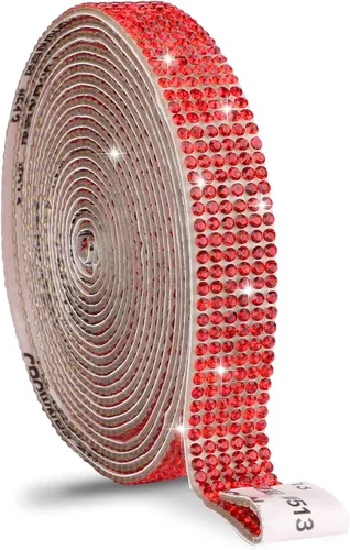 Vista 20 de Cinta de cristal autoadhesiva, calcomanías de diamantes de imitación para envoltura de regalos, manualidades, proyectos de decoración, bodas Negro