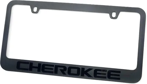Vista 4 de Marco para matrícula Jeep Grand Cherokee (negro con negro)