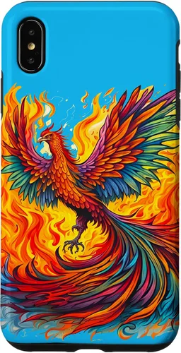 Vista 10 de Fantasy Cute Rising Phoenix Flames Case for iPhone 15