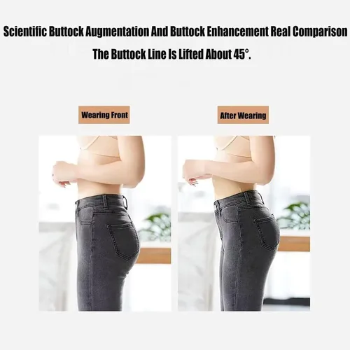 Vista 4 de Bragas con levantamiento de glúteos para mujer, ropa interior acolchada sin costuras, almohadillas para la cadera, moldeadoras para levantar
