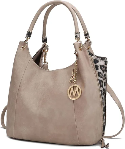 Vista 2 de MKF Collection Monederos Hobo para mujer - Bolso de cuero PU Bolso de hombro Hobo para mujer - Asa superior de moda