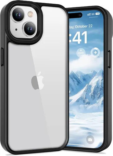 Vista 39 de Vakoo Funda transparente para iPhone 11 Pro Max, antiamarilleo, color negro