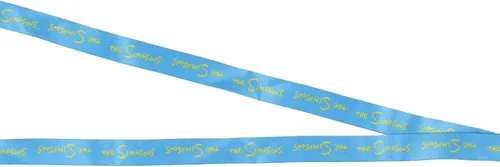 Vista 4 de The Simpsons - Cordón reversible para llaves, llavero de identificación con colgante de goma Bart Simpson