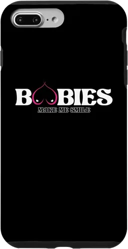 Vista 18 de iPhone 11 Funny Boobies Make Me Smiles Funda de humor para adultos