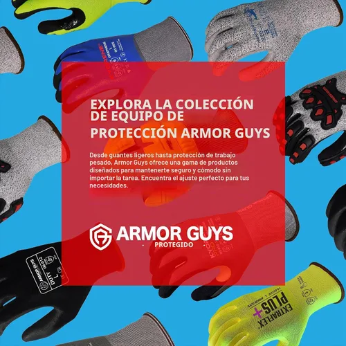 Vista 8 de Armor Guys 02-013 Hammer Head 3 Guantes de trabajo, ANSI A3, grandes, 3 3 pares (Large)