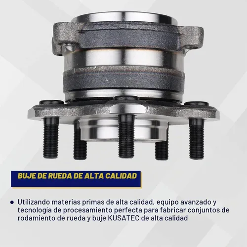 Vista 3 de KUSATEC 512388 2 piezas de cojinete de rueda trasera y conjunto de cubo compatible con Nissan Altima Maxima Murano Pathfinder, Mitsubishi RVR 2011