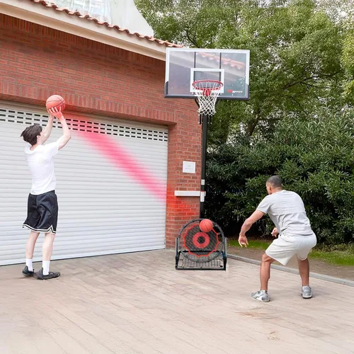 Vista 6 de Dual-Sided Adjustable Baseball Rebound Net for Multi-Sport,Includes 2 Balls Negro
