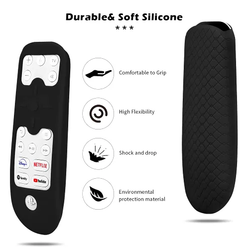 Vista 2 de Silicone Protective Case Compatible for Sony ps5 Remote Skin case, Silicone Sleeve for Sony PS5 Remote Control, Shock Absorption Washable, Glow in
