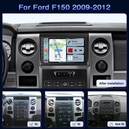 Vista 2 de Radio de coche de 9 pulgadas para Ford F150 2009 2010 2011 2012 2013 2014