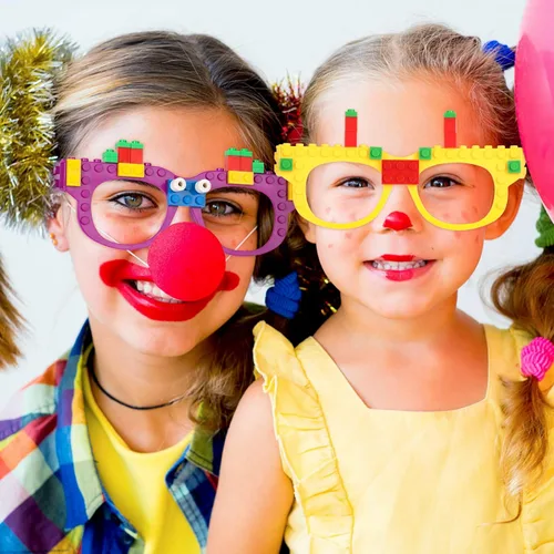 Vista 6 de Fowecelt 12 piezas de ladrillos de construcción de bloques de construcción para niños, suministros de regalos de fiesta de cumpleaños
