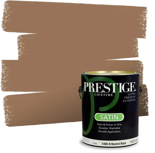 Vista 91 de PRESTIGE Pintura exterior e imprimación en uno, bronceado Aberdeen, plano, 1 galón