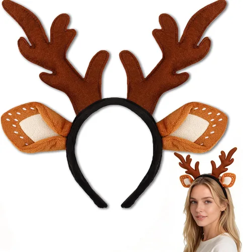 Vista 20 de KICOSY Diadema de orejas de animal de felpa, accesorios para el cabello Rana