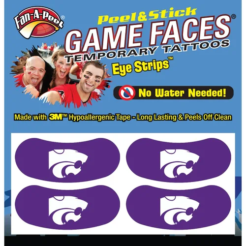 Vista 18 de Fan-A-Peel Tatuajes temporales sin agua del estado de Louisiana, hipoalergénicos, para despegar y pegar, tatuajes temporales impermeables
