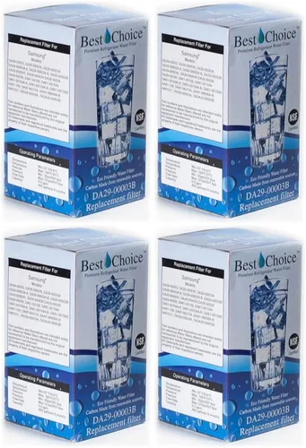 Vista 2 de Best Choice - Cartucho de repuesto certificado para filtros de agua para refrigerador Samsung DA29-00003G DA29-00003B, DA29-00003A, HAFCU1