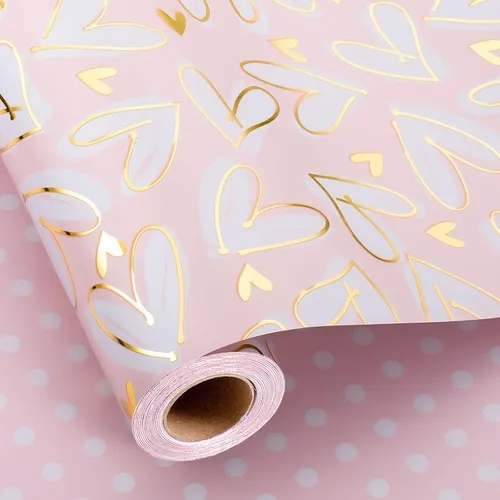 Vista 13 de MAYPLUSS Rollo de Papel de Regalo, Papel de Regalo con Bandera a Cuadros Azul y Blanco, Papel de Regalo Reversible para Patinadores y Carreras