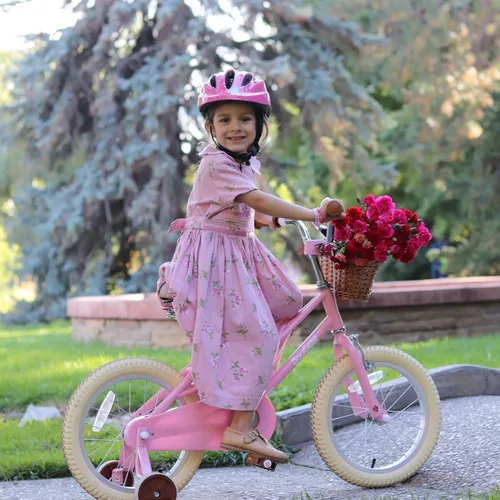Vista 6 de JOYSTAR Fantasy Girls Bike for 2-12 Years Old Toddlers and Kids, 12" 14" 16" 18“ 20" Retro Style Kids Bike with Training Wheels