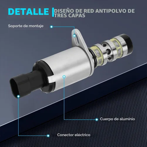 Vista 6 de Válvula de control de aceite VVT válvula variable de sincronización solenoide apto para Chevrolet Aveo Cruze Sonic Trax, Pontiac G3/G3 Wave, Saturn