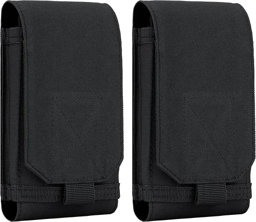 Vista 11 de bvya Funda táctica Molle para iPhone 15 Pro Max/15 Pro/15 Plus/15/14 Pro Max/13 Pro Max/12 Pro Max y otros teléfonos inteligentes de 4.7 a 6.9