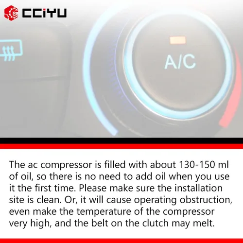 Vista 7 de CCIYU Embrague del compresor de CA para el coche 1993-1998 para el embrague del compresor del aire acondicionado de Mercury Villager 3.0L
