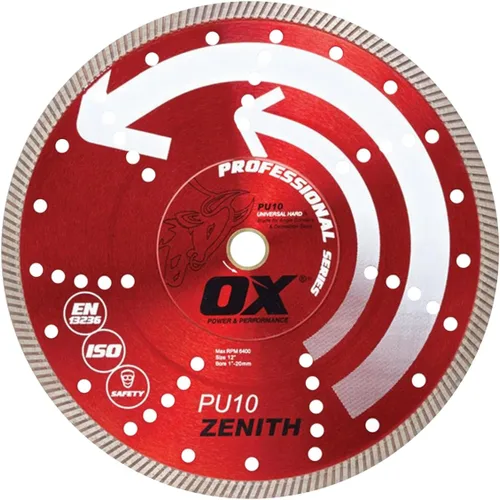 Vista 7 de OX Herramientas 4" Universal Superfast Diamond Blade 7/8" - 5/8" Bore