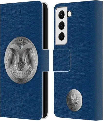 Vista 172 de Head Case Designs Officially Licensed WWE Cruiserweight Champion Title Belts Leather Wallet Case Compatible with Samsung Galaxy A07 4G Campeón