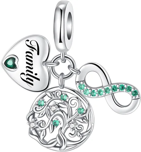Vista 195 de Dije de girasol con diseño de estrella y luna y elefante para pulsera, collar de plata de ley 925, dijes de corazón de amor para mujer, regalo