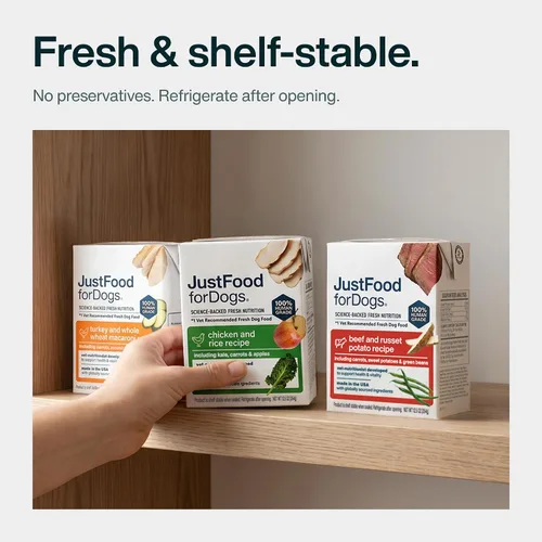 Vista 4 de JustFoodForDogs Pantry Fresh - Paquete variado de comida húmeda para perros, comida completa o complemento alimenticio para perros, recetas