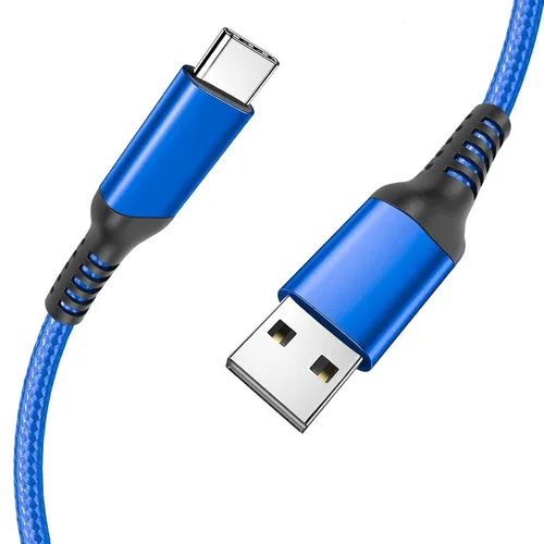 Vista 11 de Awnuwuy [2 unidades de 10 pies] Cable de carga USB tipo C rosa, cable largo para Android auto, USB A a USB C, cable de carga rápida para Samsung