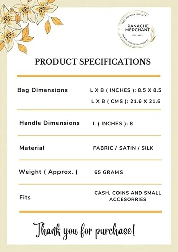 Vista 4 de PANACHE MERCHANT - Bolsa decorativa para mujer, bolsa Batwa con mango de perlas, bolso de mano para mujer