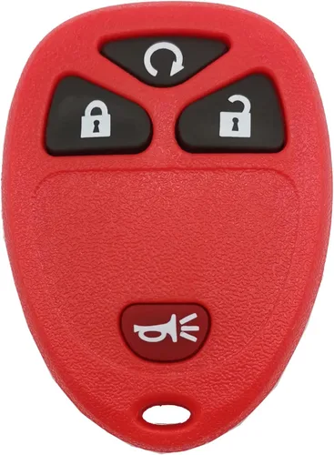 Vista 3 de Funda de repuesto para llavero de automóvil GM GMC Chevrolet Chevy Buick de 4 botones, cubierta de almohadilla de entrada sin llave, carcasa
