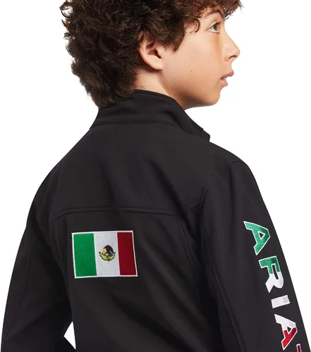 Vista 5 de ARIAT Unisex Youth New Team Softshell Mexico Water Resistant Jacket
