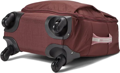 Vista 4 de Kipling Darcey - Equipaje de mano suave pequeño de 22 pulgadas para mujer nailon ruedas giratorias de 360 grados Caoba Bl