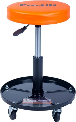 Vista 2 de Pro-Lift PL9300H - Silla neumática con capacidad de 300 libras, color negro/naranja