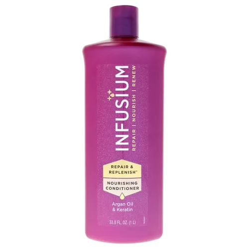 Vista 8 de Infusium Acondicionador Nutritivo Reparador y Reabastecedor - Acondicionador para el Cabello con Queratina, Aceite de Argán y Ceramidas - Adecuado