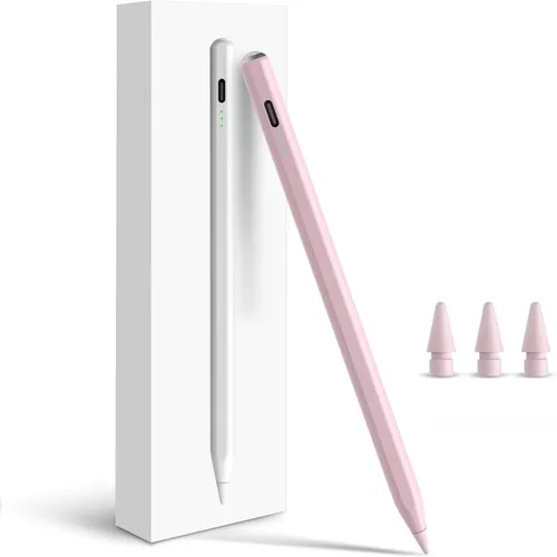 Vista 15 de Lápiz para Apple iPad A16 10ª Generación, Lápiz capacitivo de carga rápida para iPad A16/11-6ª gen 2025-2018, Air 11"/13" M3/M2/5ª-3ª, Pro