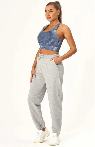 Vista 5 de icyzone Pantalones deportivos de forro polar para mujer, pantalones deportivos con bolsillos, pantalones gruesos para descansar