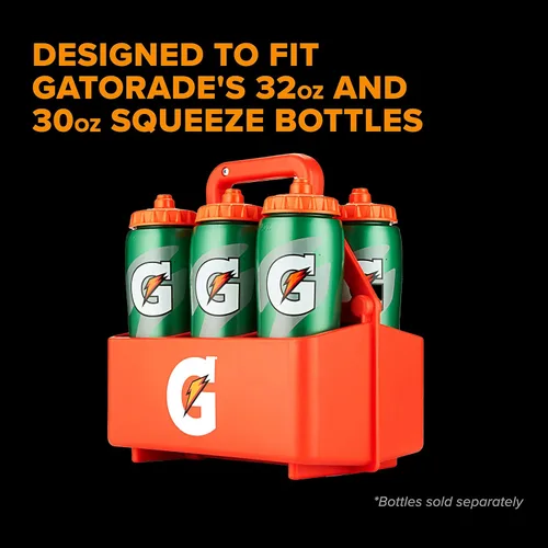Vista 4 de Gatorade Soporte para botellas exprimible (capacidad para 6 botellas), naranja