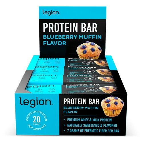 Vista 12 de Legion Barra de proteína de masa de galletas con chispas de chocolate, barras de proteína de suero de leche 100% bajas en azúcar, altas en proteínas