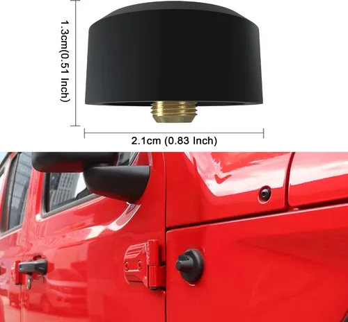 Vista 4 de BASIKER Tapa de eliminación de antena apta para Jeep Wrangle Gladiator JK JL Rubicon Sport Unlimited 4xe Willys Mojave, accesorios para Jeep a