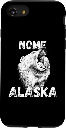 Vista 8 de Funda de recuerdo para iPhone 12 Mini Retro Nome AK Alaska City Apparel Souvenir