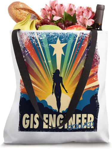 Vista 4 de GIS Engineer Funny Female Hero Job Women Tote Bag