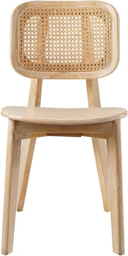 Vista 6 de Modway EEI-4645-GRY Habitat - Silla auxiliar de comedor de madera, color gris