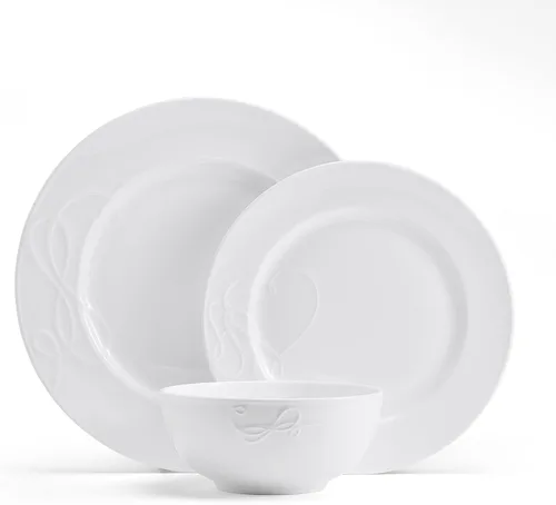 Vista 2 de Mikasa Love Story - Juego de vajilla de 18 piezas resistente a las astillas, servicio para 6 personas